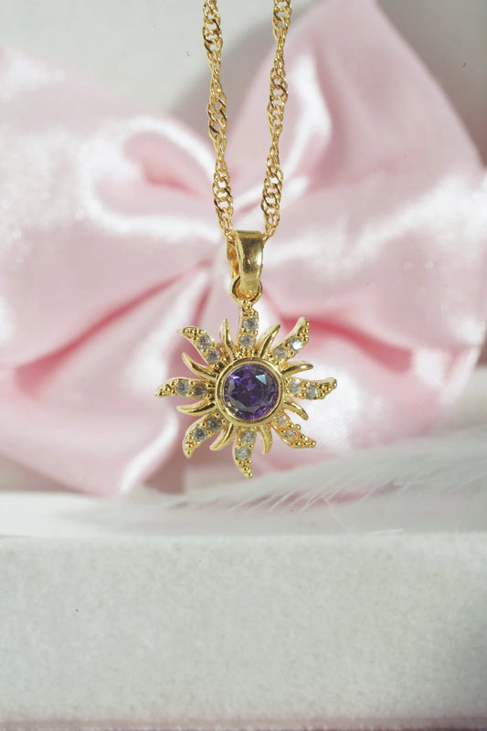 Sun Necklace-Princess Necklace-Sun Necklace
